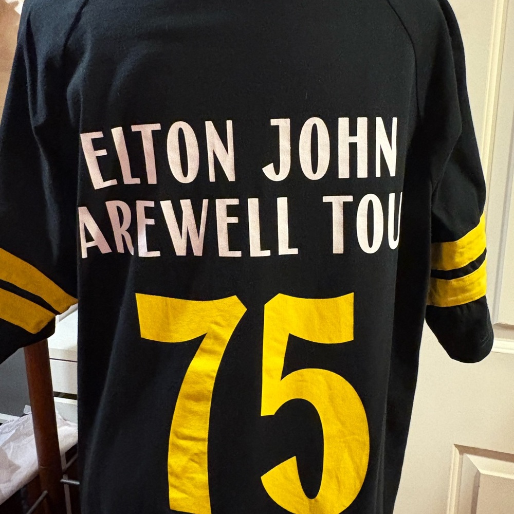 Elton John Farewell Tour Black and Yellow Men's Shirt